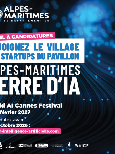 WORLD AI CANNES FESTIVAL 2027 – Rejoignez le pavillon « Alpes-Maritimes, Terre d’IA »
